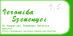 veronika szemenyei business card